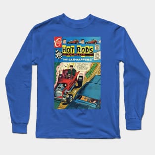 Vintage red Hotrods and Racing Cars Long Sleeve T-Shirt